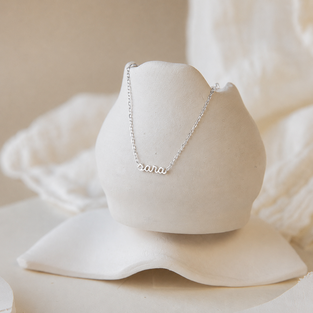 Petite Tiny Name Necklace