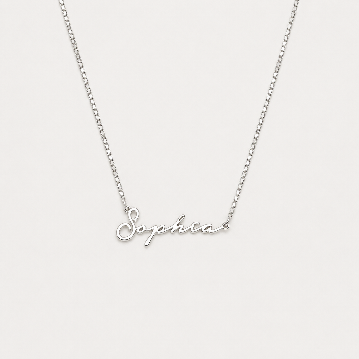 Venice Name Necklace in Box Chain