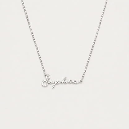 Venice Name Necklace in Box Chain