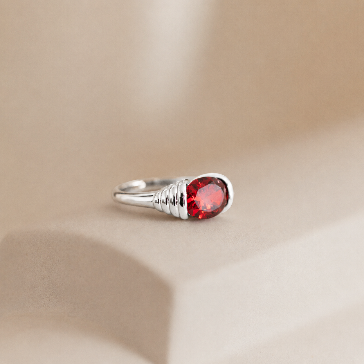 Garnet Signet Ring