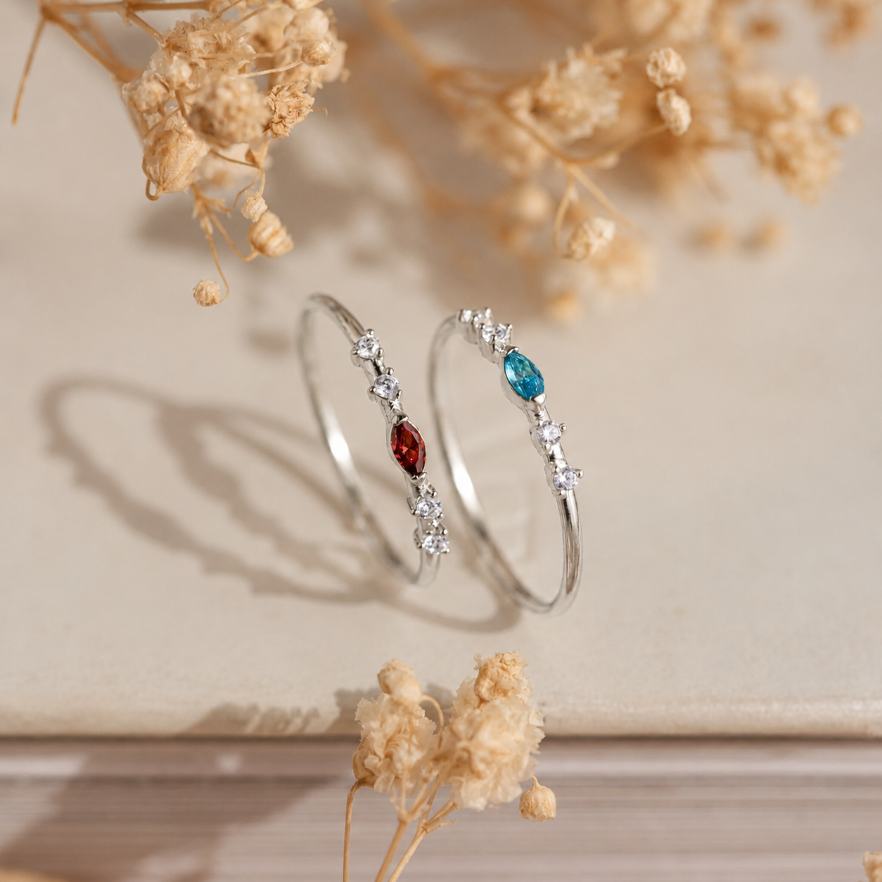 Marquise Birthstone Ring