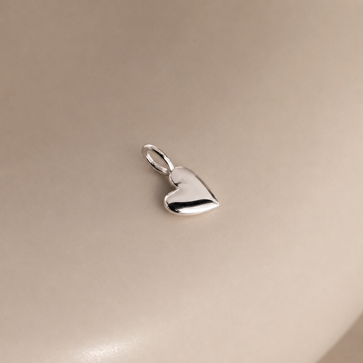 Luxe Puff Heart Charm